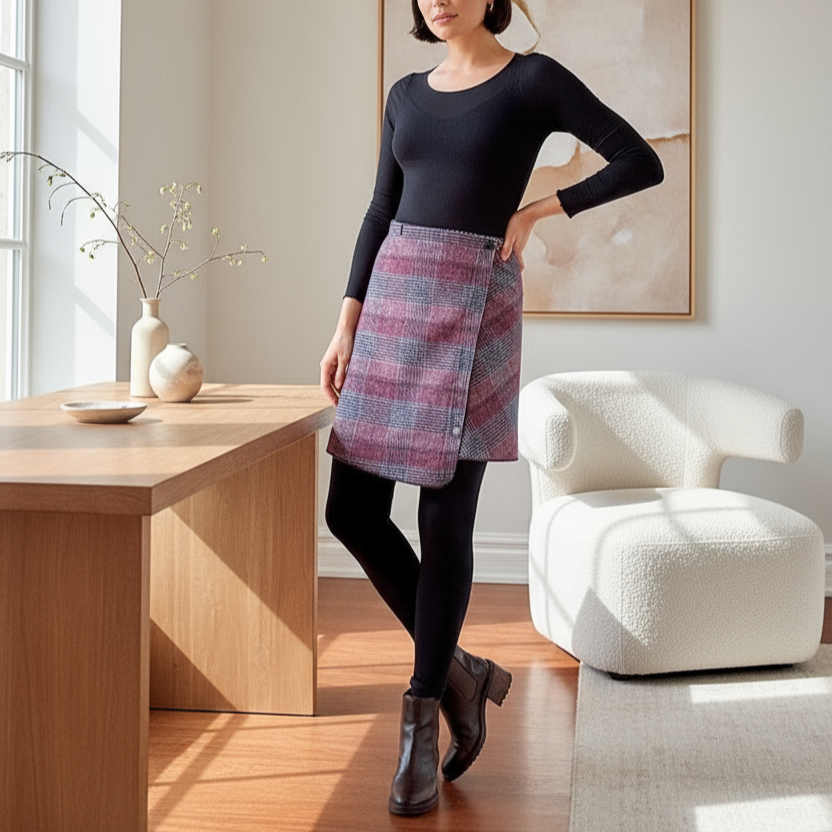 Purple Plaid Eco-friendly
