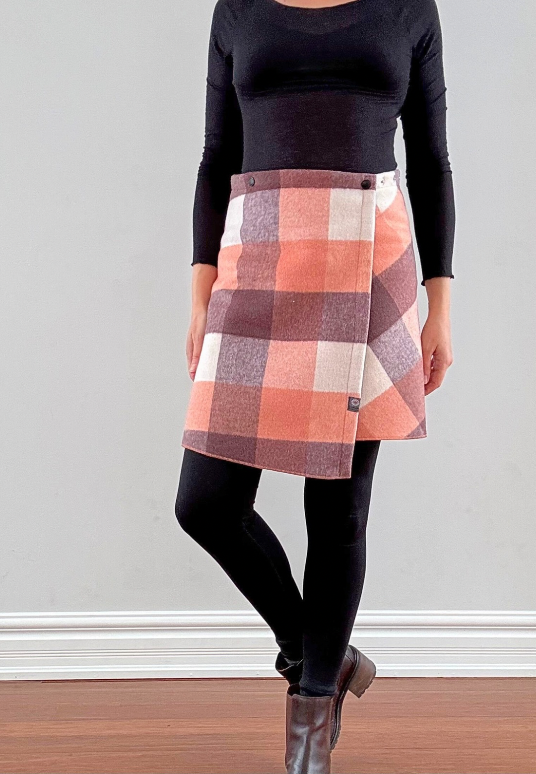 Peaches & Cream Plaid Eco-friendly