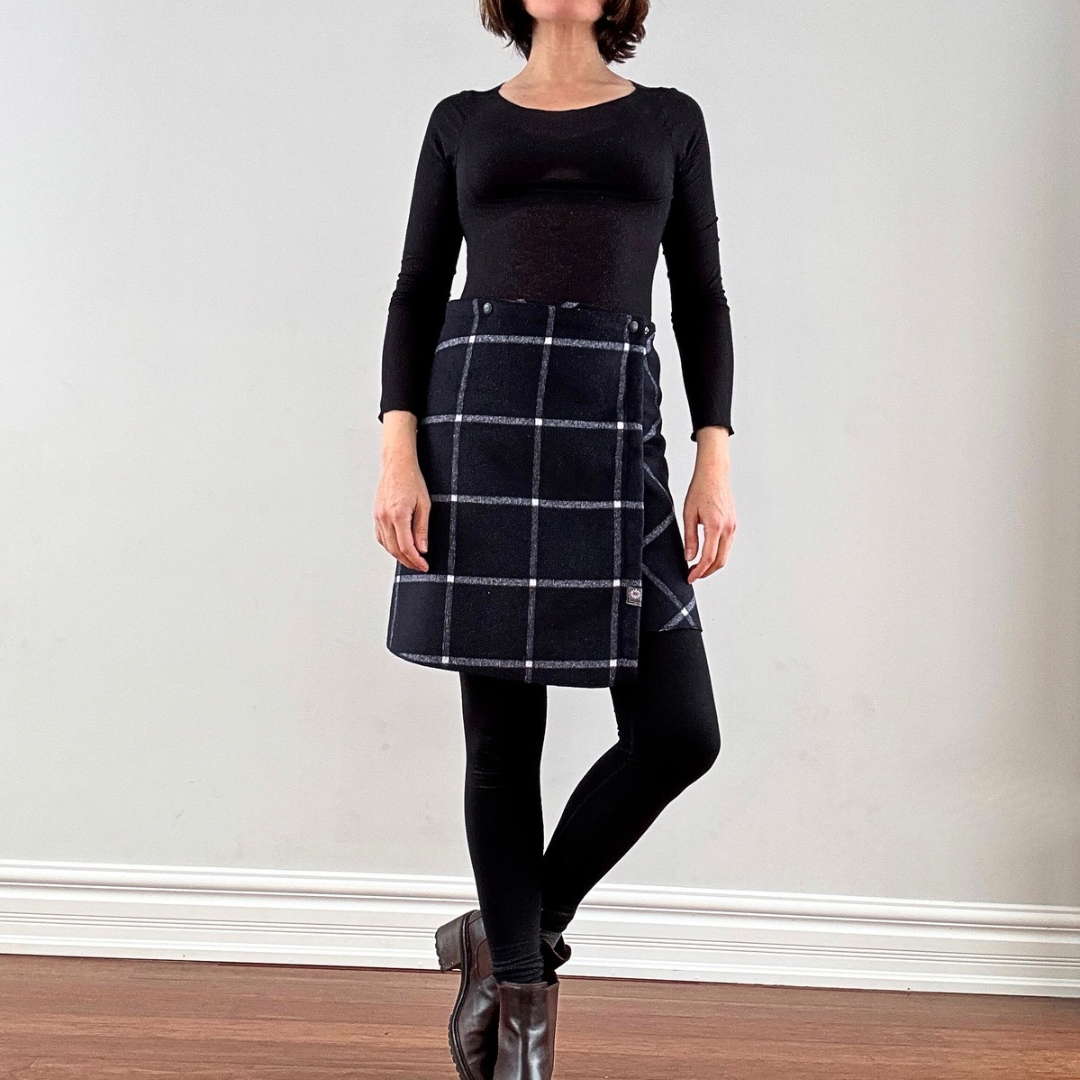 Black & White Plaid Eco-friendly