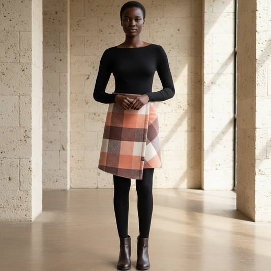 Peaches & Cream Plaid Eco-friendly