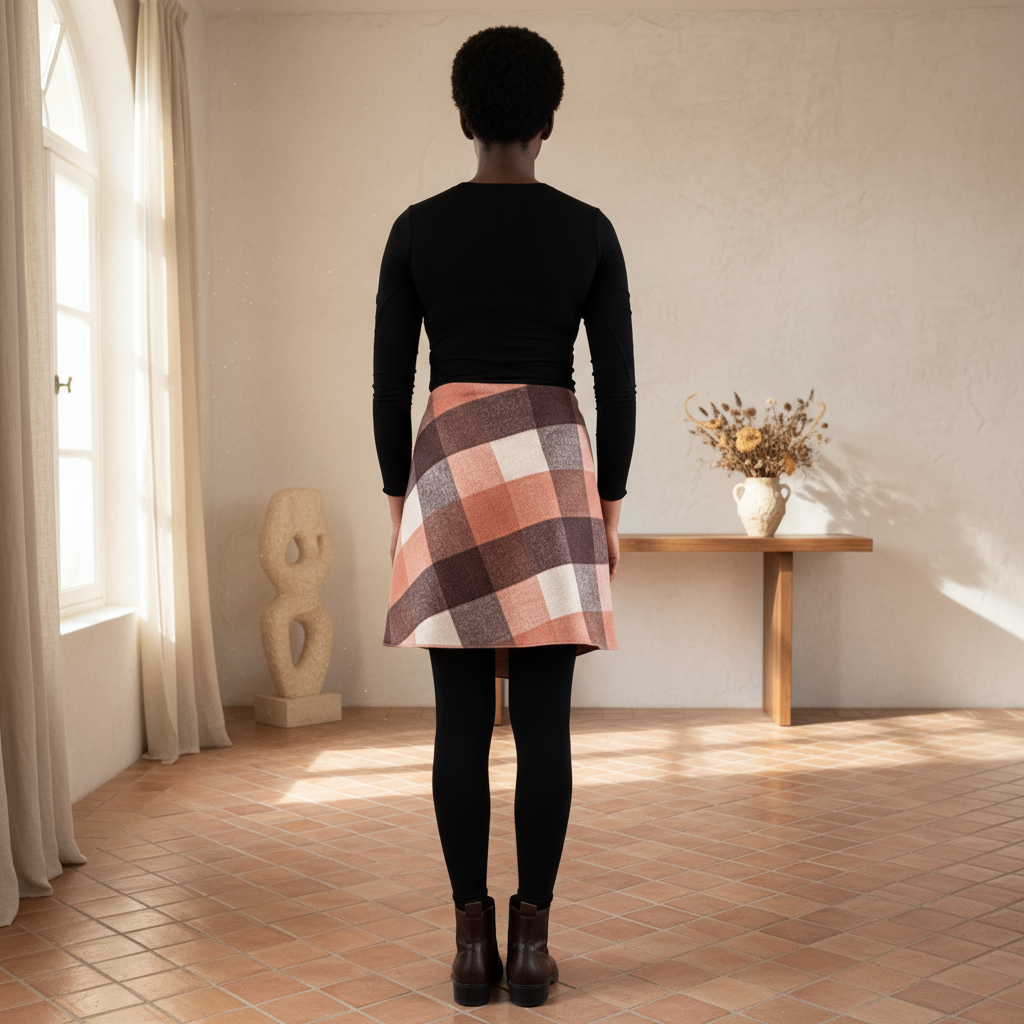 Peaches & Cream Plaid Eco-friendly